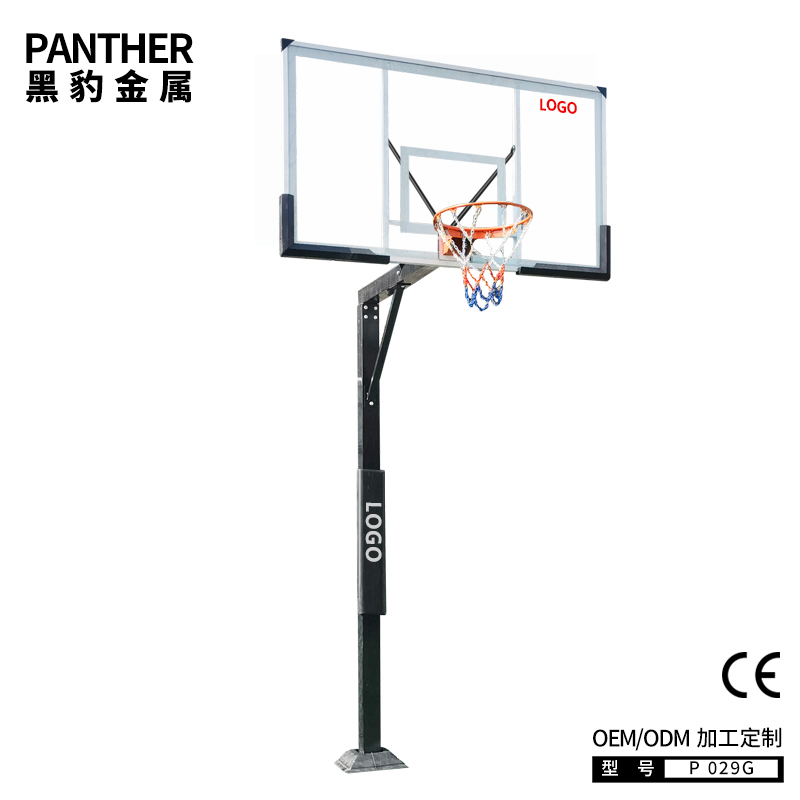 P029G固定地埋式成人籃球架